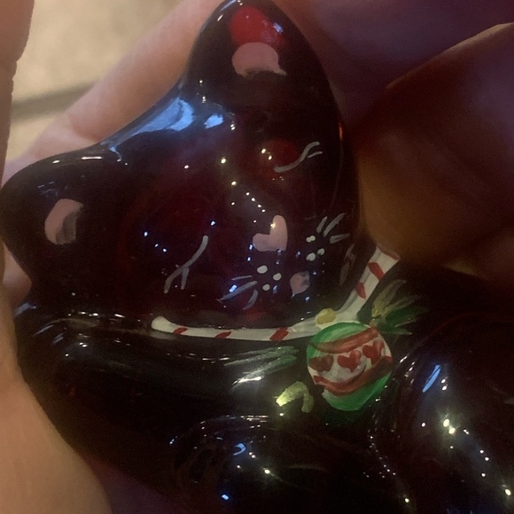 Fenton Red Art Glass Cat Figurine - Picture 4 of 7